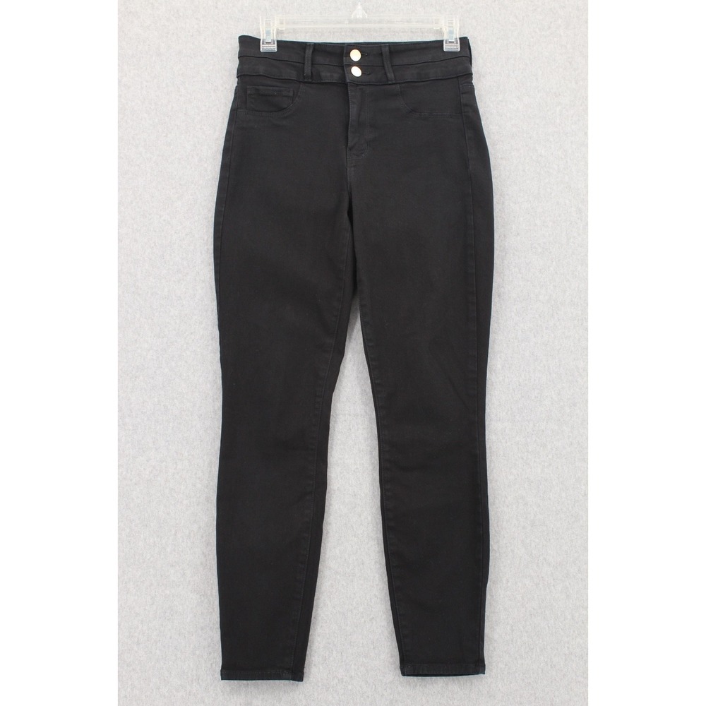 L'Agence Peyton High Rise Skinny Jeans womens‎ 26 Black Ankle Stretch
